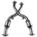 هدرز Kooks Headers - 3" x 2-1/2" GREEN Catted X-Pipe. 1999-2004 Mustang. Requires Kooks Headers.