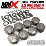 2003-2008 5.7L HEMI Forged 2618 Drop In Pistons and Rods Power Package by MMX - Modern Muscle Xtreme