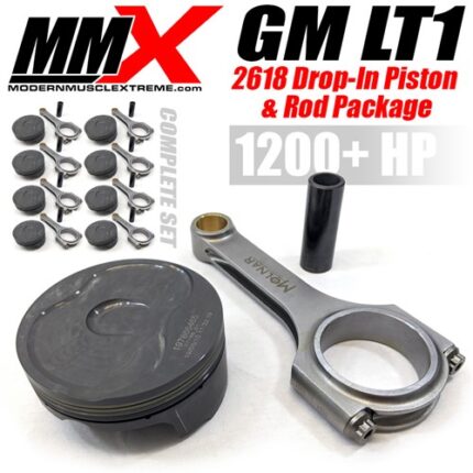GM LT1 and LT2 Forged Drop-In Pistons and Rods Package by MMX - Modern Muscle Xtreme