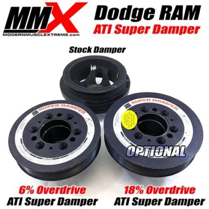 2009-2020 Dodge RAM HEMI ATI/MMX Super Damper 6% 18% 8Rib - Modern Muscle Xtreme