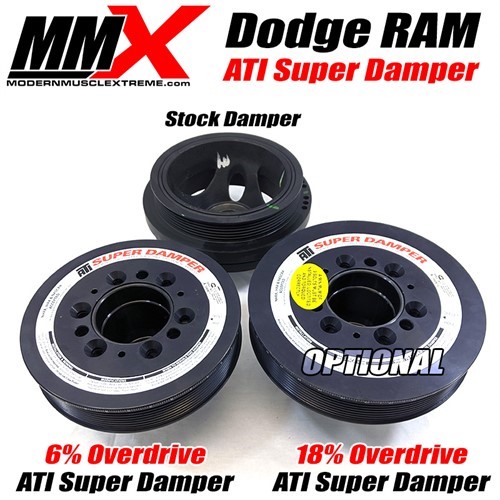 2009-2020 Dodge RAM HEMI ATI/MMX Super Damper 6% 18% 8Rib 2009-2020 Dodge RAM HEMI ATI/MMX Super Damper 6% 18% 8Rib