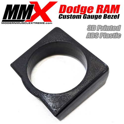 Dodge RAM Gauge Bezel 3D printed by MMX Dodge RAM Gauge Bezel 3D printed by MMX