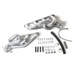 قطعة نظام عادم BBK Performance - Ford Mustang 5.0 1-5/8 Shorty Equal Length Exhaust Headers Polished Silver Ceramic 86-93