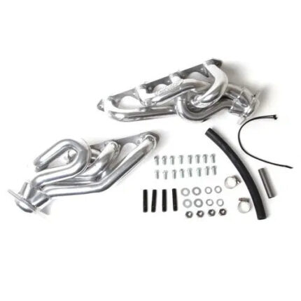 Ford Mustang 5.0 1-5/8 Shorty Equal Length Exhaust Headers Polished Silver Ceramic 86-93