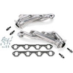 قطعة نظام عادم BBK Performance - Ford Mustang 5.0L 1-5/8 Shorty Exhaust Headers Polished Silver Ceramic 86-93