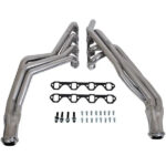 قطعة نظام عادم BBK Performance - Ford Mustang 5.0L 1-5/8 Long Tube Exhaust Headers Polished Silver Ceramic 79-93