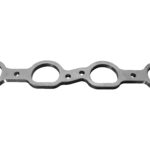 LSX Header Flange - 3/8" Thick Stainless. D Port for 1-7/8" Primaries.