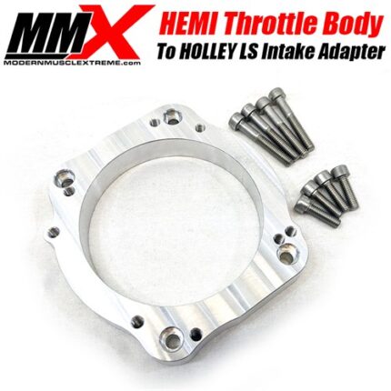 HEMI Throttle Body to Holley LS Intake Adapter Kit by MMX - Modern Muscle Xtreme