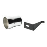 Ford Mustang 5.0 Cold Air Intake Kit Fender well Style Powder Coated Chrome 86-93