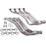 قطعة نظام عادم BBK Performance - Ford Mustang 351 Swap 1-3/4 Long Tube Exhaust Headers Polished Silver Ceramic 86-93