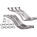 قطعة نظام عادم BBK Performance - Ford Mustang 5.0L 1-3/4 Long Tube Exhaust Headers Polished Silver Ceramic 79-93