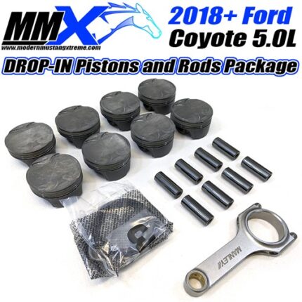 2018-2022 Ford Coyote 5.0L Forged Drop-In Pistons and Rods Package by MMX - Modern Muscle Xtreme