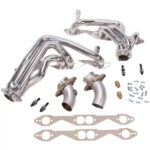 قطعة نظام عادم BBK Performance - Chevrolet Impala SS 5.7 LT1 1-5/8 Shorty Exhaust Headers Polished Silver Ceramic 93-96