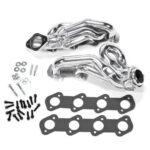 Ford Mustang GT 1-3/4 Shorty Exhaust Headers Polished Silver Ceramic 11-14