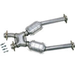 قطعة نظام عادم BBK Performance - Ford Mustang 2-1/2 Short High Flow Catted X-Pipe 96-04
