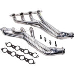 قطعة نظام عادم BBK Performance - Chevrolet Camaro Firebird 5.7 LS1 1-3/4 Long Tube Exhaust Headers Polished Silver Ceramic 98-02