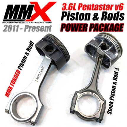 3.6L V6 Pentastar Forged Piston and Rod Kit by MMX - Modern Muscle Xtreme