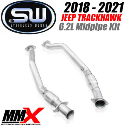 2018-2021 Jeep Trackhawk 6.2L / Dodge Durango SRT 6.4L Catted Midpipe Kit by MMX / Stainless Works - Modern Muscle Xtreme