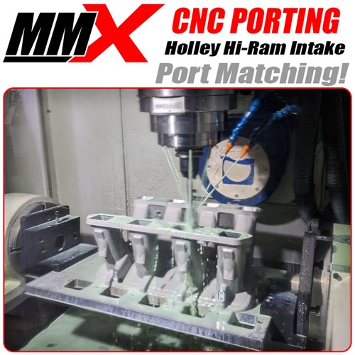 1754 Holley HEMI CNC Ported HI-RAM Intake Manifold Port Matching Service by MMX - Modern Muscle Xtreme