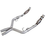 قطعة نظام عادم BBK Performance - Ford Mustang GT 2-3/4 High Flow Catted X-Pipe 05-10