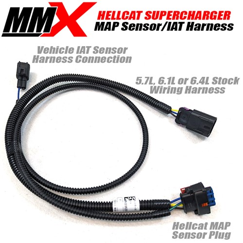 1787 MMX Hellcat Map Sensor IAT Sensor Wiring Harness Adapter by MMX - Modern Muscle Xtreme