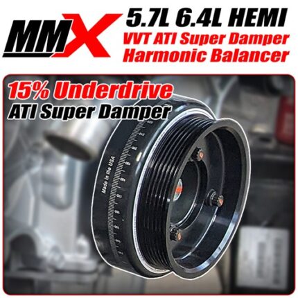 5.7L 6.4L HEMI VVT ATI Super Damper Harmonic Balancer - 15 Percent Underdriven by MMX and ATI - Modern Muscle Xtreme