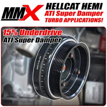 Hellcat HEMI ATI Super Damper Harmonic Balancer - 15 Percent Underdriven For Turbo Charging by MMX and ATI - Modern Muscle Xtreme
