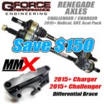 2015-2023 Challenger - Charger Axles by Gforce and Differntial Brace by MMX Combo - Modern Muscle Xtreme