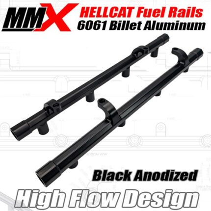 Hellcat Fuel Rails - High Flow 6061 Billet Aluminum by MMX - Modern Muscle Xtreme
