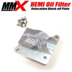 HEMI Oil Filter Relation Blockoff Plate by MMX - Modern Muscle Xtreme