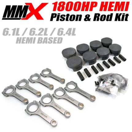 6.1L 6.2L 6.4L HEMI Forged Pistons and Rods 1800HP Package by MMX - Modern Muscle Xtreme