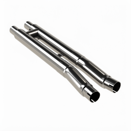 أنابيب توصيل العادم Kooks Headers - 2015-2026 Ford Mustang 5.0L V8 OEM Resonator Delete H-Pipe Kit