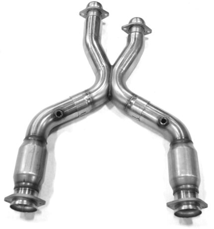 هدرز Kooks Headers - 3" x 2-1/2" Catted X-Pipe. 1999-2004 Mustang. Requires Kooks Headers.