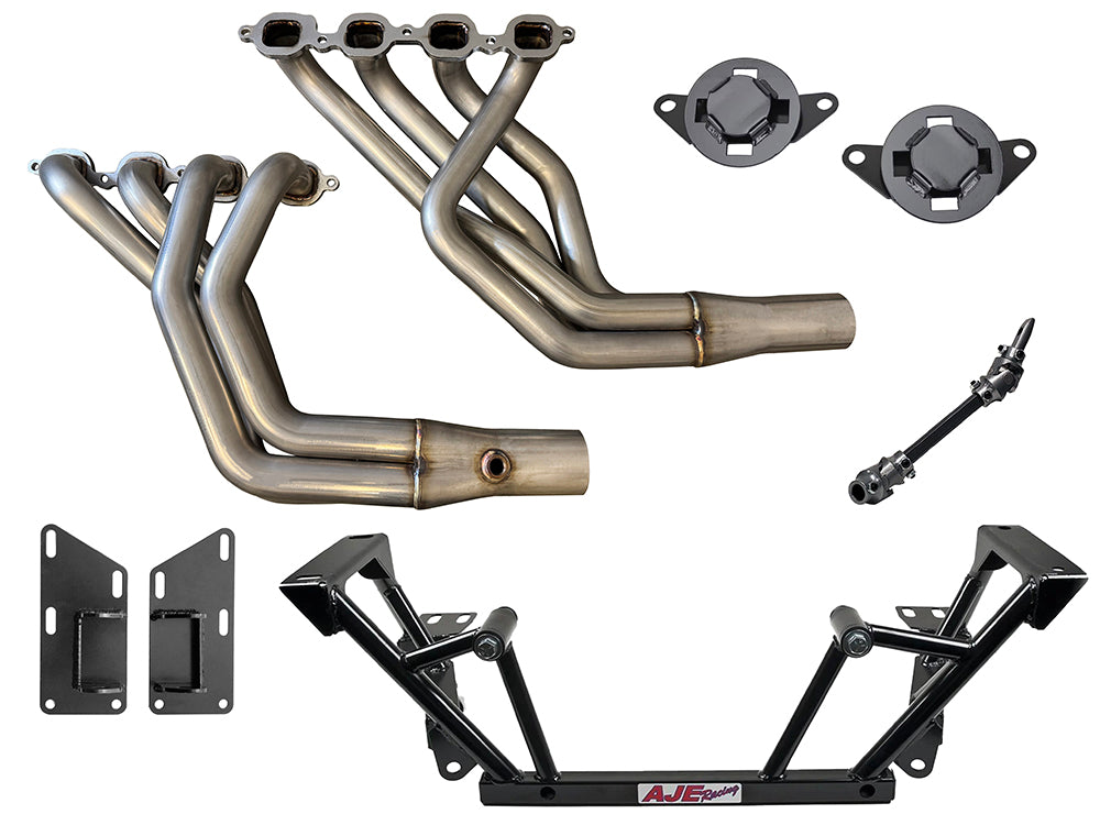 LT Swap Longtube Headers & AJE K-Member | 1979-93 Fox Body & 1994-04 Ford Mustang LT Swap Longtube Headers & AJE K-Member | 1979-93 Fox Body & 1994-04 Ford Mustang