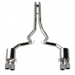 نظام عادم Kooks Headers - 3" Active Touring Style Cat-Back (H) 2018-2026 5.0L Mustang w/Carbon Tips