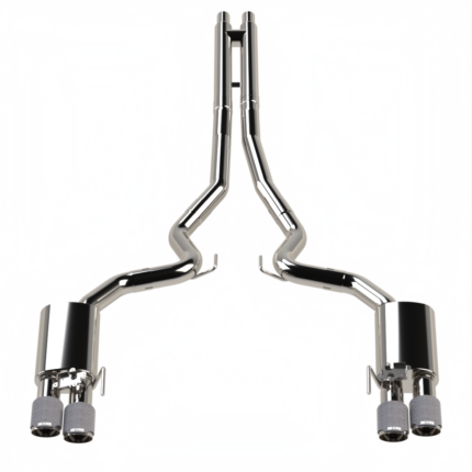 نظام عادم Kooks Headers - 3" Active Touring Style Cat-Back (H) 2018-2026 5.0L Mustang w/Carbon Tips