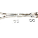 أنابيب توصيل العادم Kooks Headers - 3" SS GREEN Catted X-Pipe. 2009-2013 Corvette 6.2L. Connects to OEM.