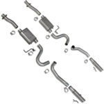 قطعة نظام عادم BBK Performance - Ford Mustang Varitune Cat Back Exhaust Kit 86-04