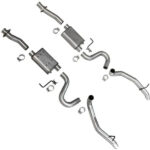 قطعة نظام عادم BBK Performance - Ford Mustang GT Varitune Cat Back Exhaust Kit 87-93