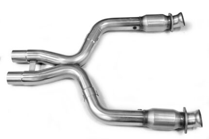أنابيب توصيل العادم Kooks Headers - 3" x 2-3/4"(OEM) SS GREEN Catted X-Pipe. 2011-2014 Shelby GT500.