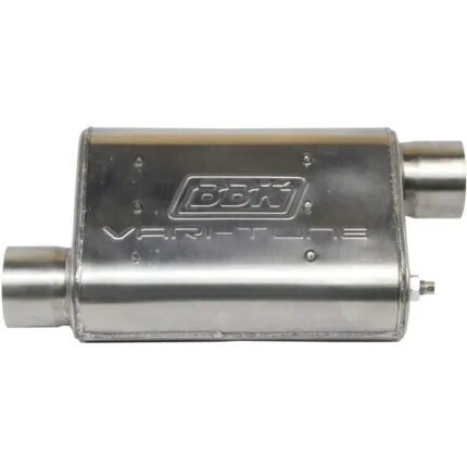 قطعة نظام عادم BBK Performance - Varitune Adjustable Muffler Double Offset 2.5 Inch Stainless