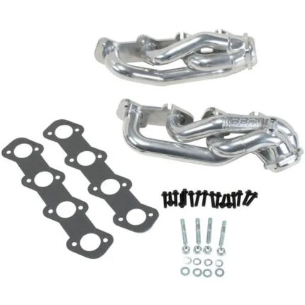 Ford F150 4.6 1-5/8 Shorty Exhaust Headers Polished Silver Ceramic 97-03