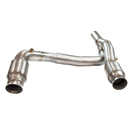 أنابيب توصيل العادم Kooks Headers - 3" SS GREEN Catted Y-Pipe for LS Swap. 2007-2018 Jeep Wrangler JK 4-Door.