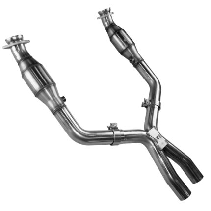 هدرز Kooks Headers - 2-1/2" GREEN Catted X-Pipe.  2005-2010 Mustang GT 4.6L 3V. Req. Kooks Headers.