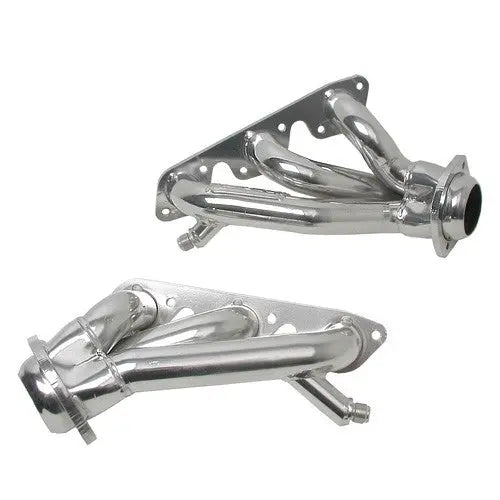 قطعة نظام عادم BBK Performance - Ford Mustang V6 1-5/8 Shorty Exhaust Headers Polished Silver Ceramic 99-04 قطعة نظام عادم BBK Performance - Ford Mustang V6 1-5/8 Shorty Exhaust Headers Polished Silver Ceramic 99-04