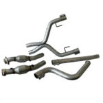 قطعة نظام عادم BBK Performance - Ford Mustang V6 High Flow Catted Dual Exhaust Conversion 05-09