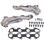 قطعة نظام عادم BBK Performance - Dodge Charger 300C 5.7 Hemi 1-3/4 Shorty Exhaust Headers Polished Silver Ceramic 05-08