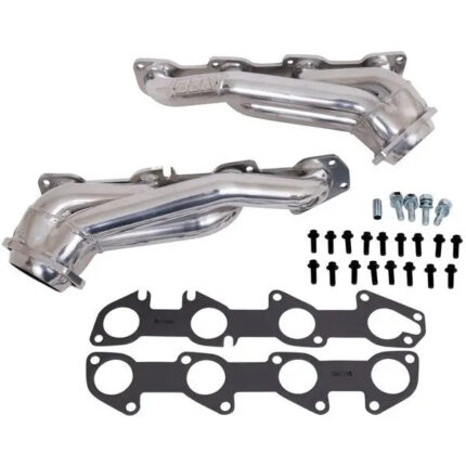 قطعة نظام عادم BBK Performance - Dodge Charger 300C 5.7 Hemi 1-3/4 Shorty Exhaust Headers Polished Silver Ceramic 05-08