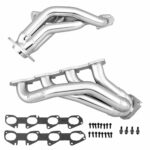 قطعة نظام عادم BBK Performance - Dodge Challenger Charger 300C Magnum 6.1 Hemi 1-7/8 Shorty Exhaust Headers Polished Silver Ceramic 06-10