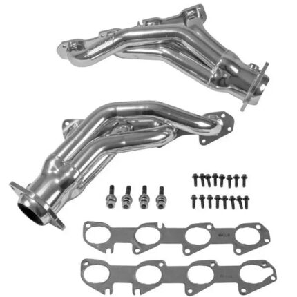 قطعة نظام عادم BBK Performance - Dodge Challenger Charger 300C 6.4 6.2 Hemi 1-7/8 Shorty Exhaust Headers Polished Silver Ceramic 11-24